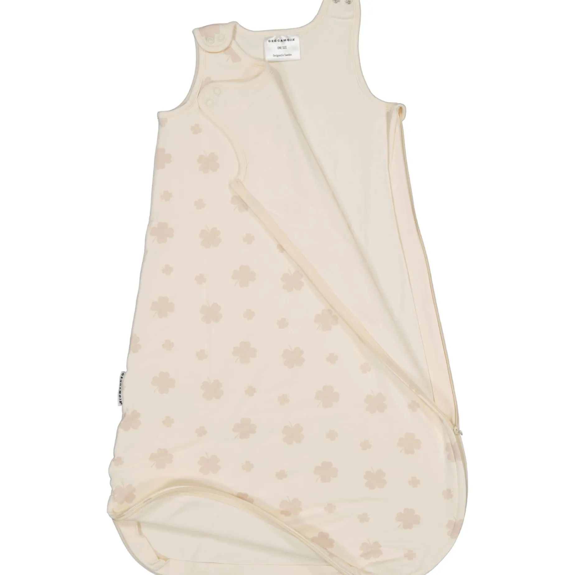 Sovpåse Vadderad Bambu Beige Klöver