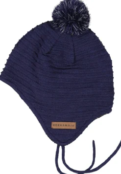 Stickad hjälmmössa Navy