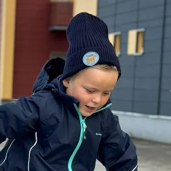 Stickad mössa Mamma Mu och Kråkan Blå