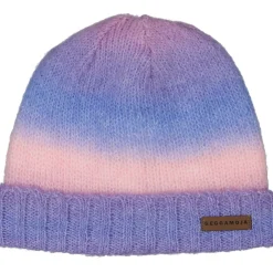 Stickad mössa Rainbow Purple