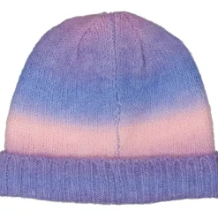 Stickad mössa Rainbow Purple