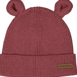 Stickad mössa Öron Rose