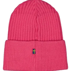 Stickad mössa Rosa