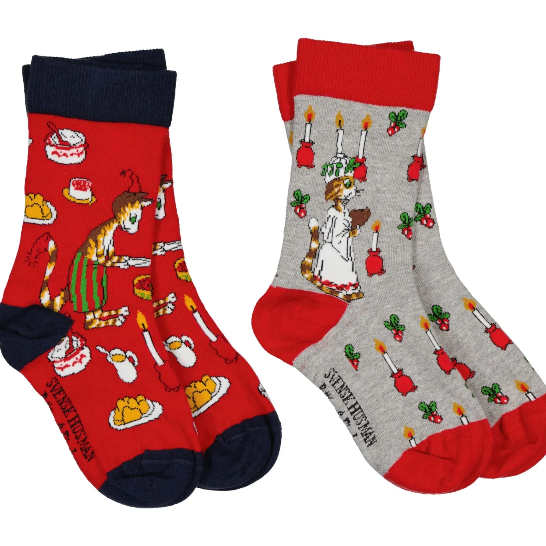 Strumpor tvåpack Pettson och Findus Jul