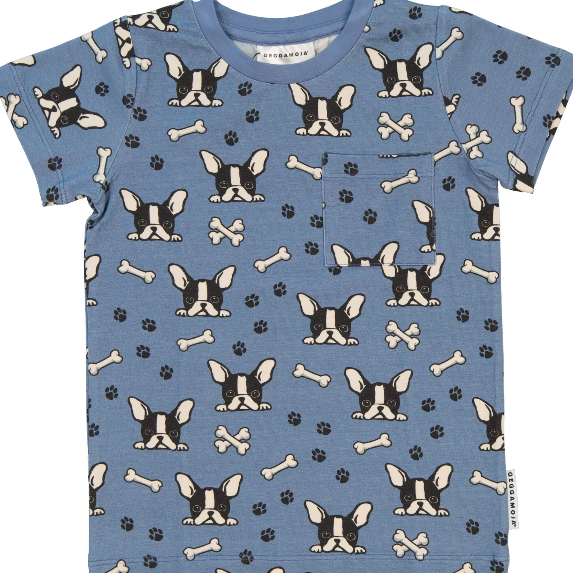 T-shirt Bambu Bulldog Blå