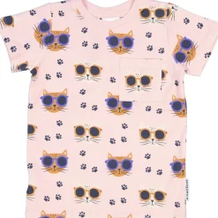 T-shirt Bambu Cool Cats Rosa