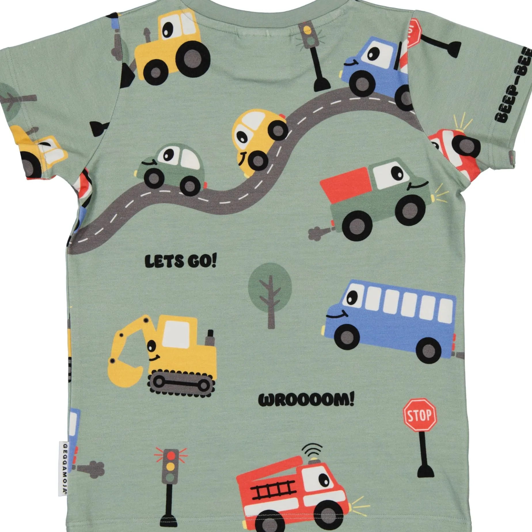 T-shirt Bambu Traktor Grön