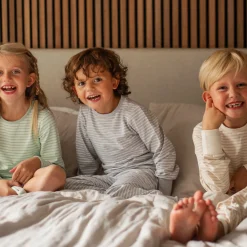 Tvådelad Pyjamas Bambu Classic Grå/Vit