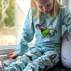 Tvådelad pyjamas Pettson och Findus Mint