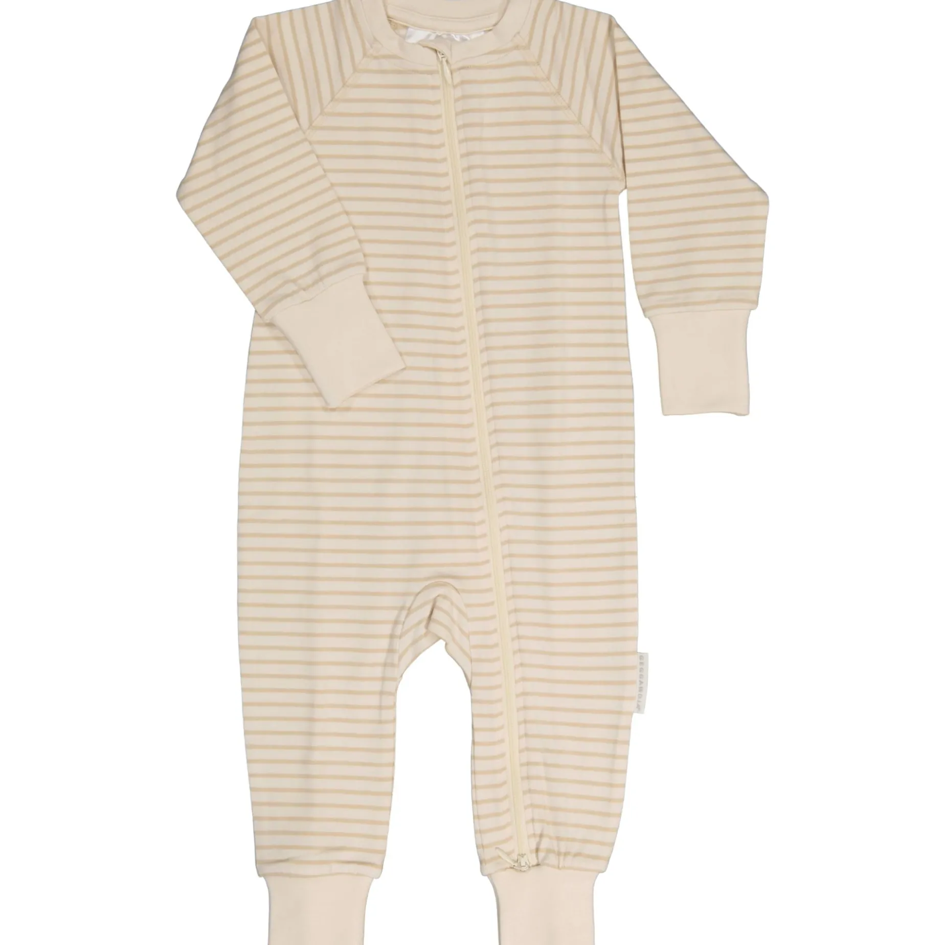 Tvåvägs-zip Pyjamas Bambu Classic Vit/Beige