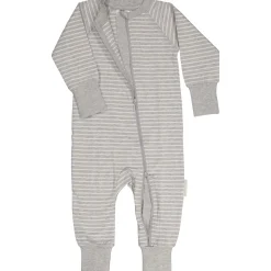 Tvåvägs-zip Pyjamas Bambu Classic Grå/Vit