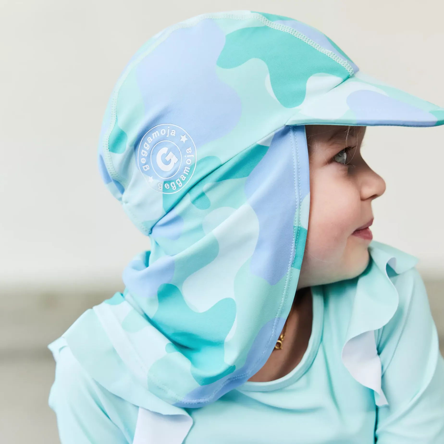 UV-solkeps Camo Mint