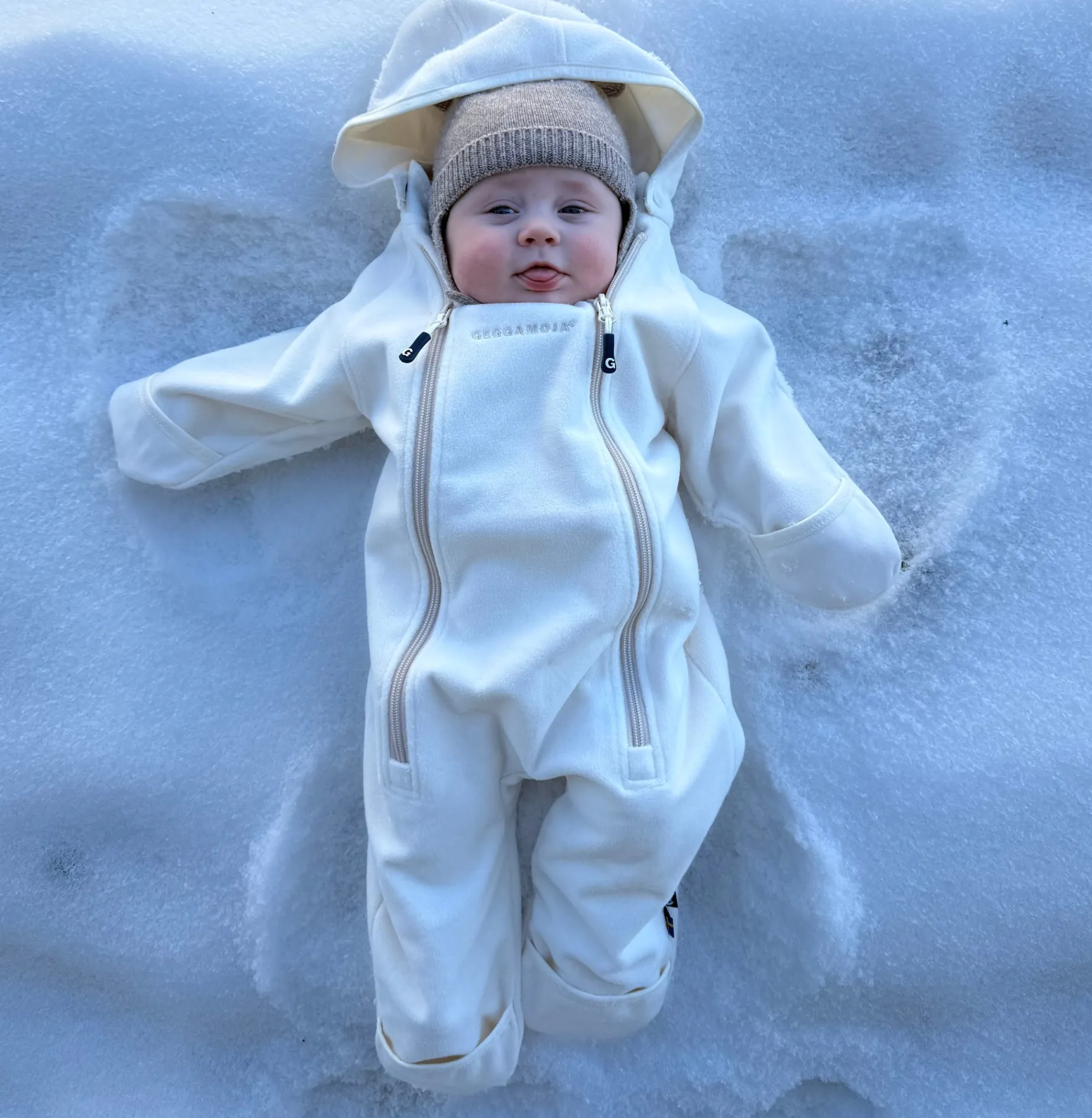 Vindfleece overall Beige